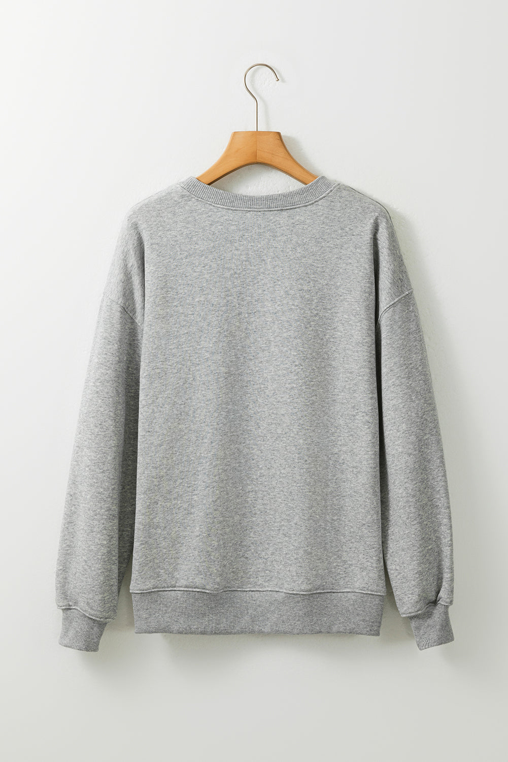 Gray Fall Season Pumpkin Football Graphic Sweatshirt