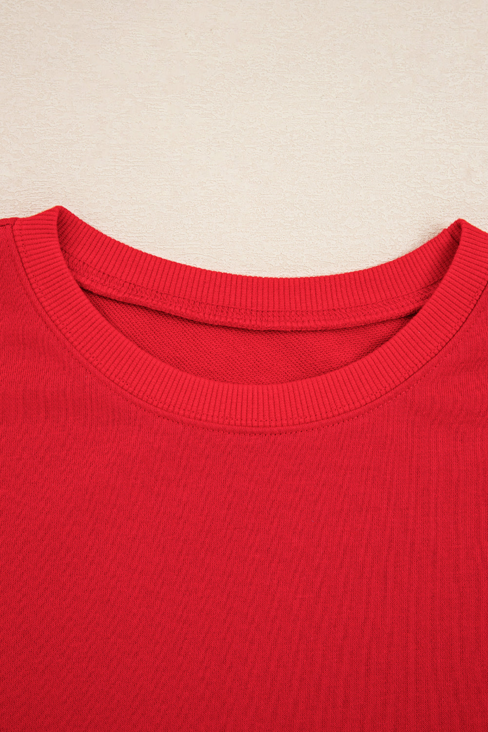 Orange Varsity Stripe Detail Drop Shoulder Pullover Mini Skirt Set
