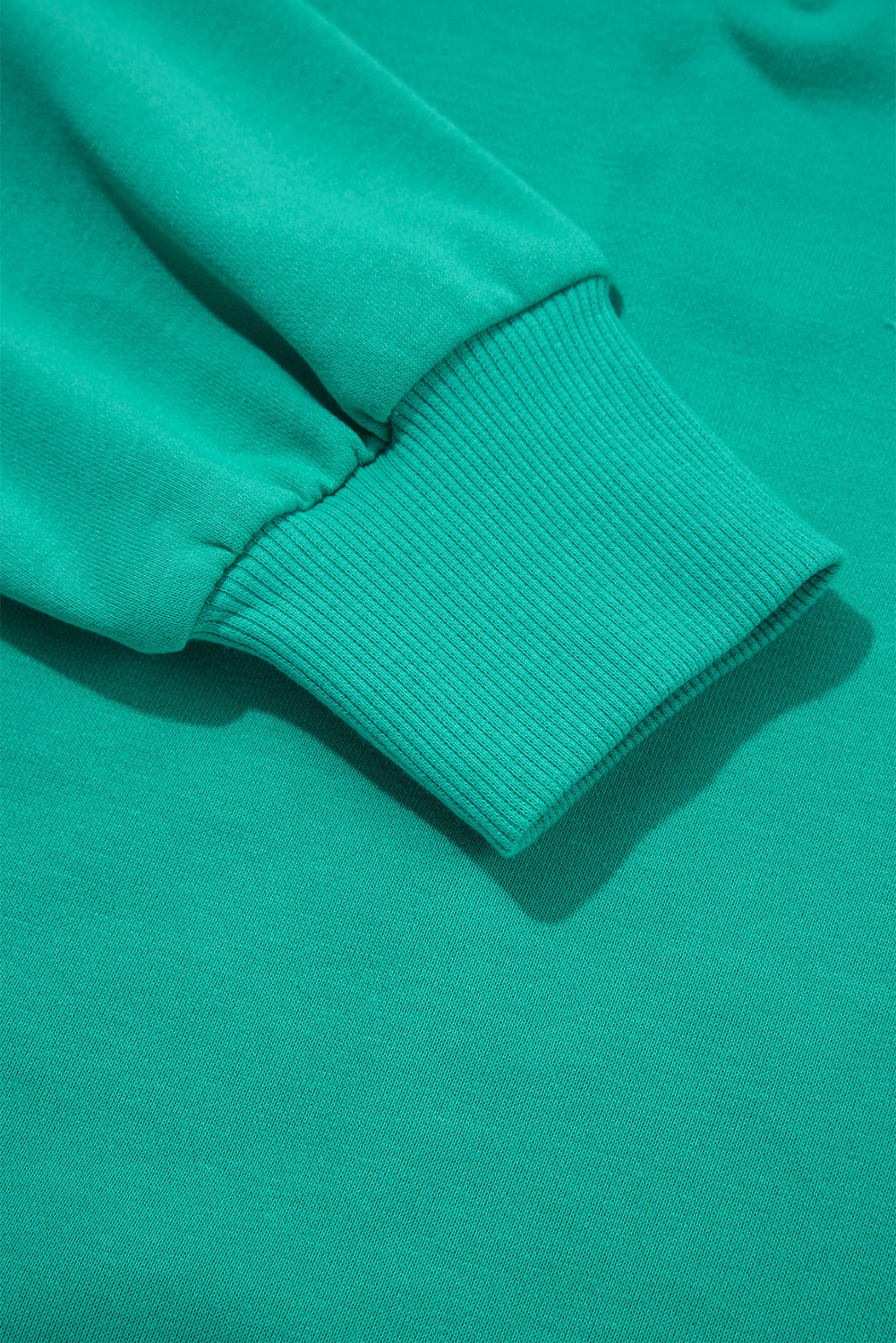 Dark Green V Neck Piping Trim Pullover Top and Shorts Set