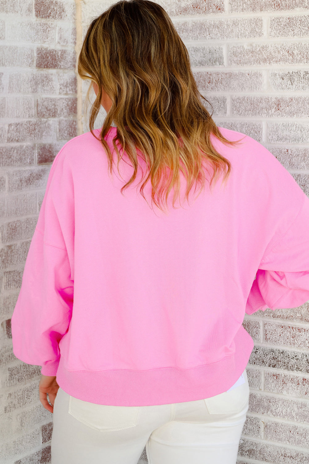 Pink Touch Down Football Plus Size Sweatshirt