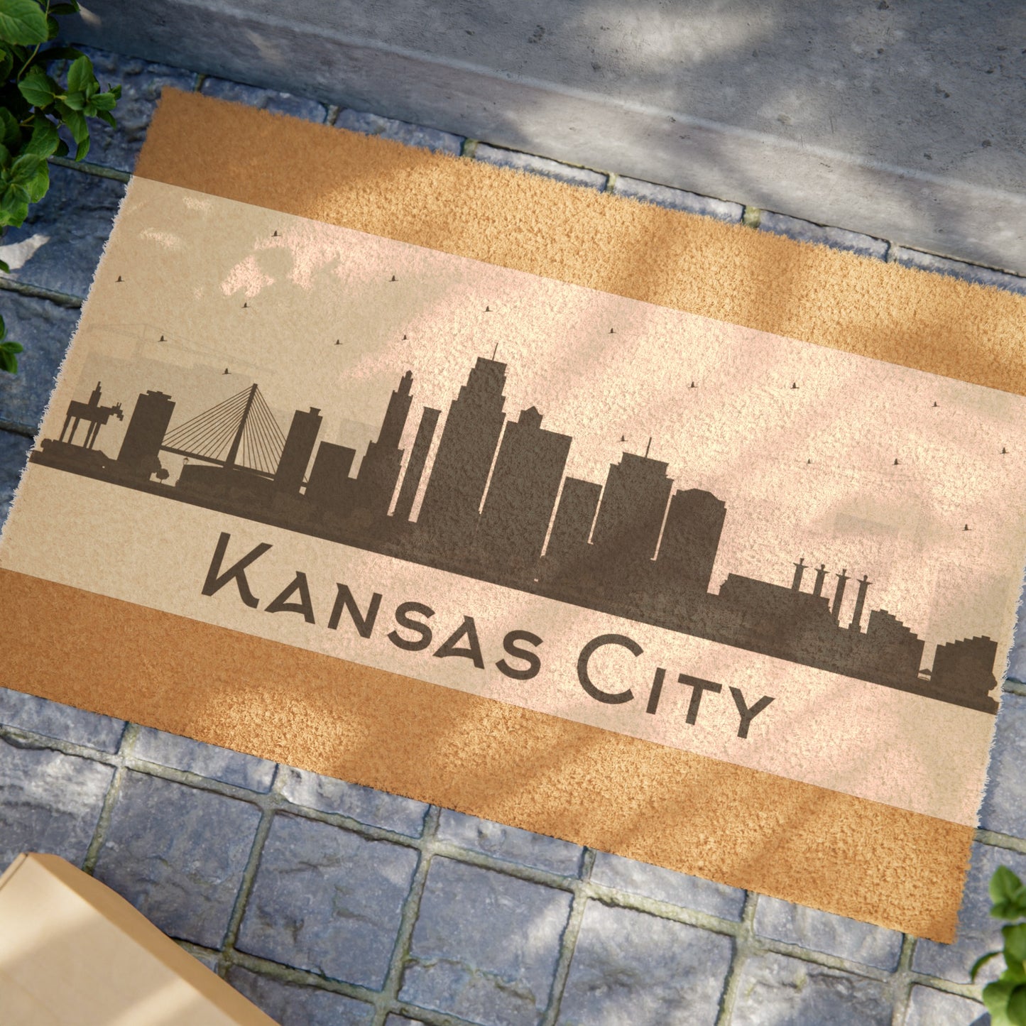 Kansas City Skyline Outdoor Doormat