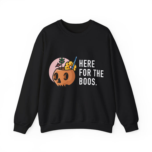 Here for the Boo's Women's Crew Neck Sweatshirt