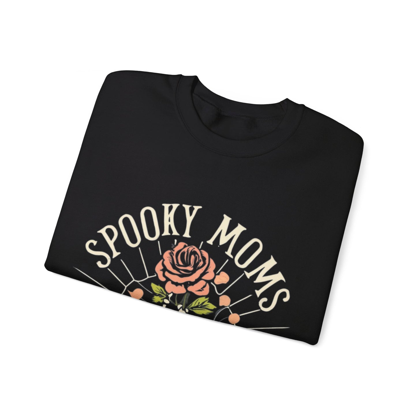 Spooky Moms Society Womens Crew Neck Sweatshirt