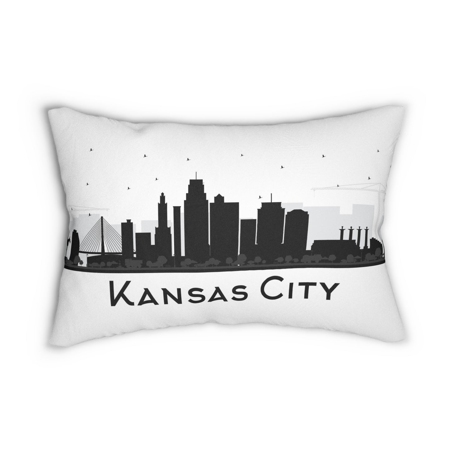 Kansas City Skyline Accent Pillow