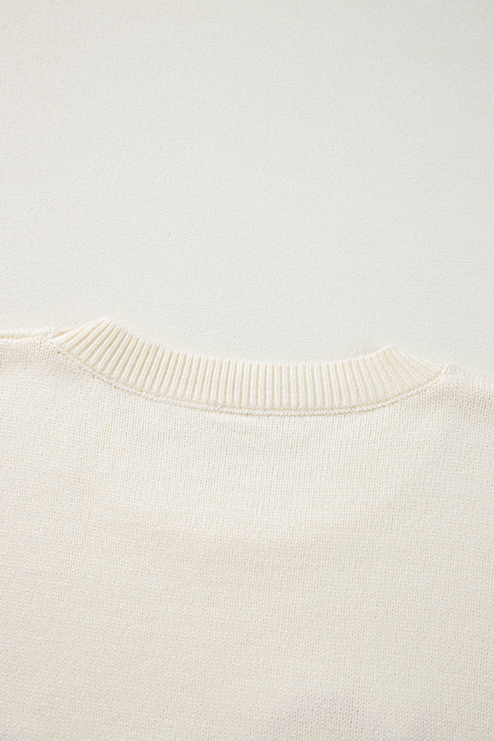 Apricot Halloween Boo Drop Shoulder Knit Sweater