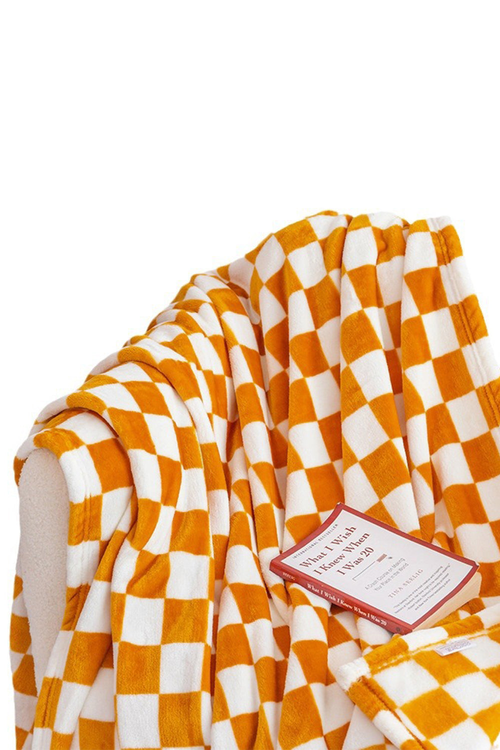 Black Checkerboard Printed Soft Throw Blanket