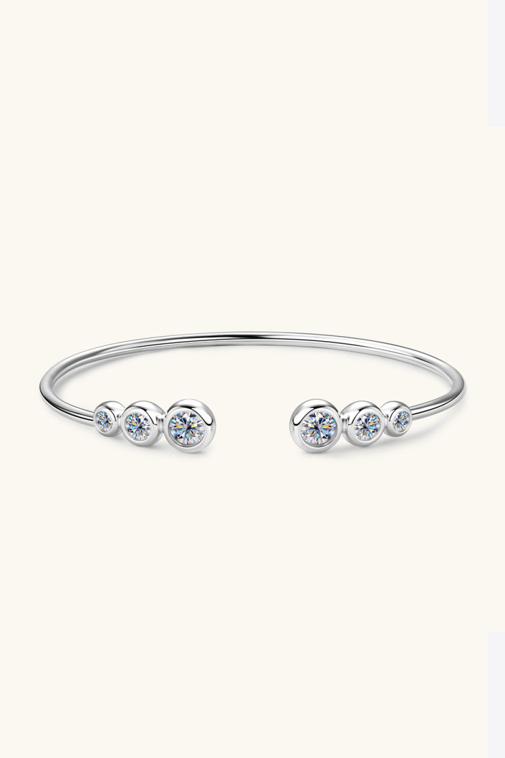 Sterling Silver Bracelet 1.8 Carat Moissanite 925